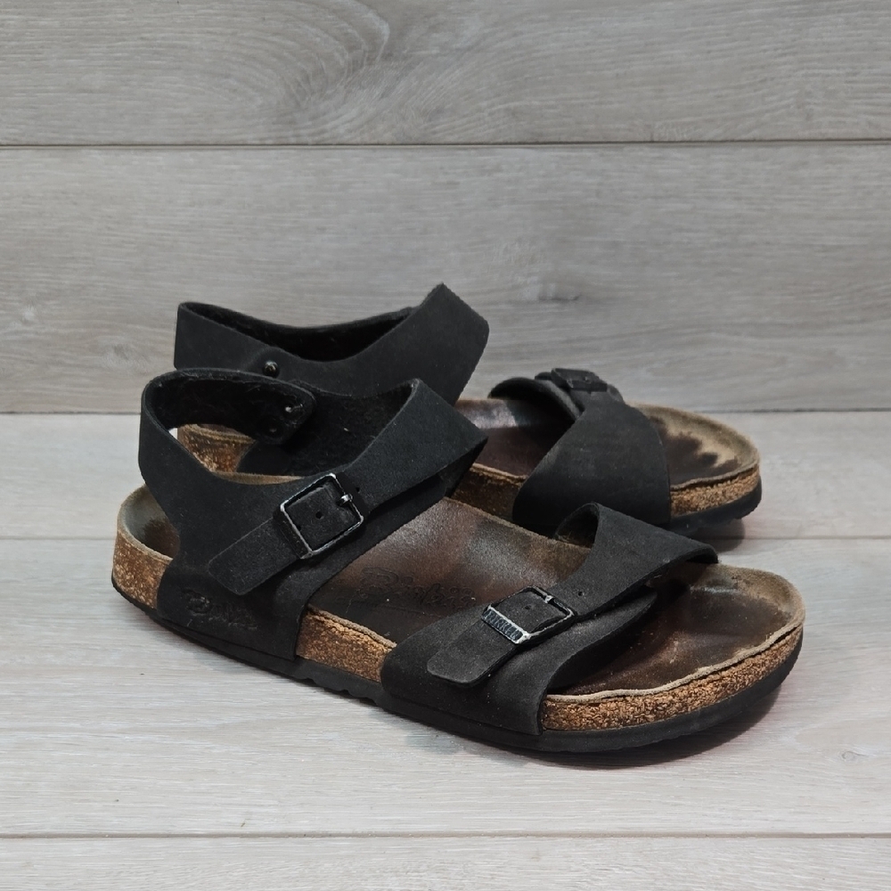 Birkis By Birkenstock Women Ankle Leather Flats Sandals Sz 37/6 Narrow